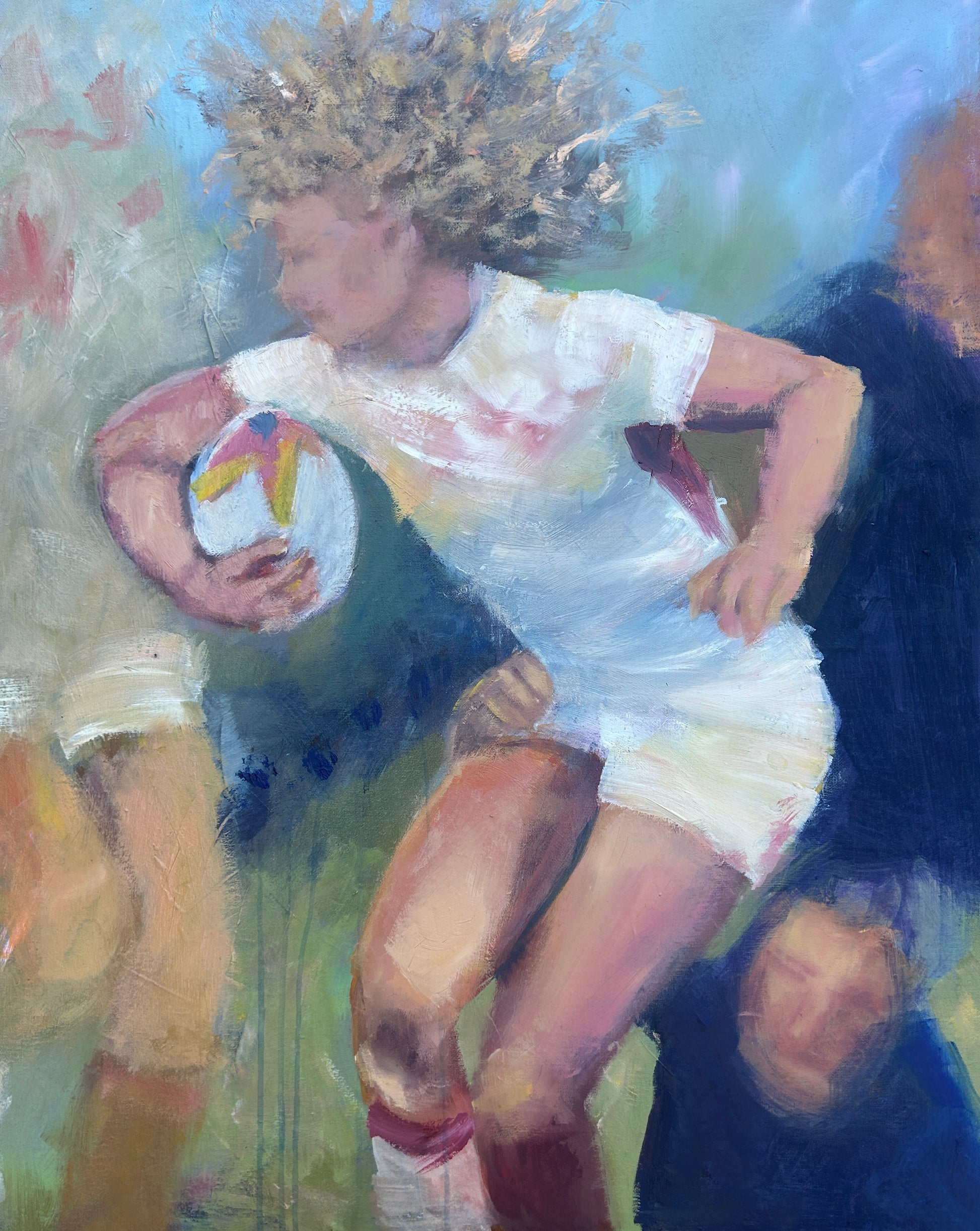 Women's Rugby inspired art - Ellie - LJagz-studio