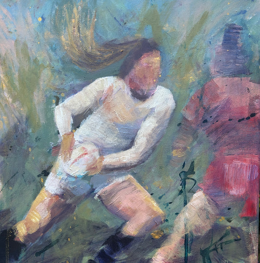 Women's Rugby inspired art - Jess - LJagz-studio