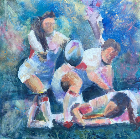 Lucy  - Women's Rugby inspired art - LJagz-studio