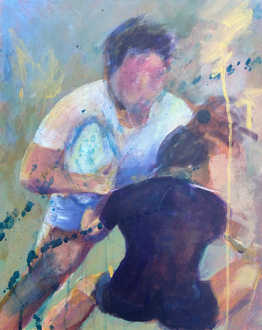 Hannah -  - Women's Rugby inspired art - LJagz-studio