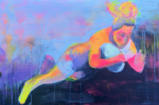 Megan Jones - Women's Rugby inspired art - LJagz-studio
