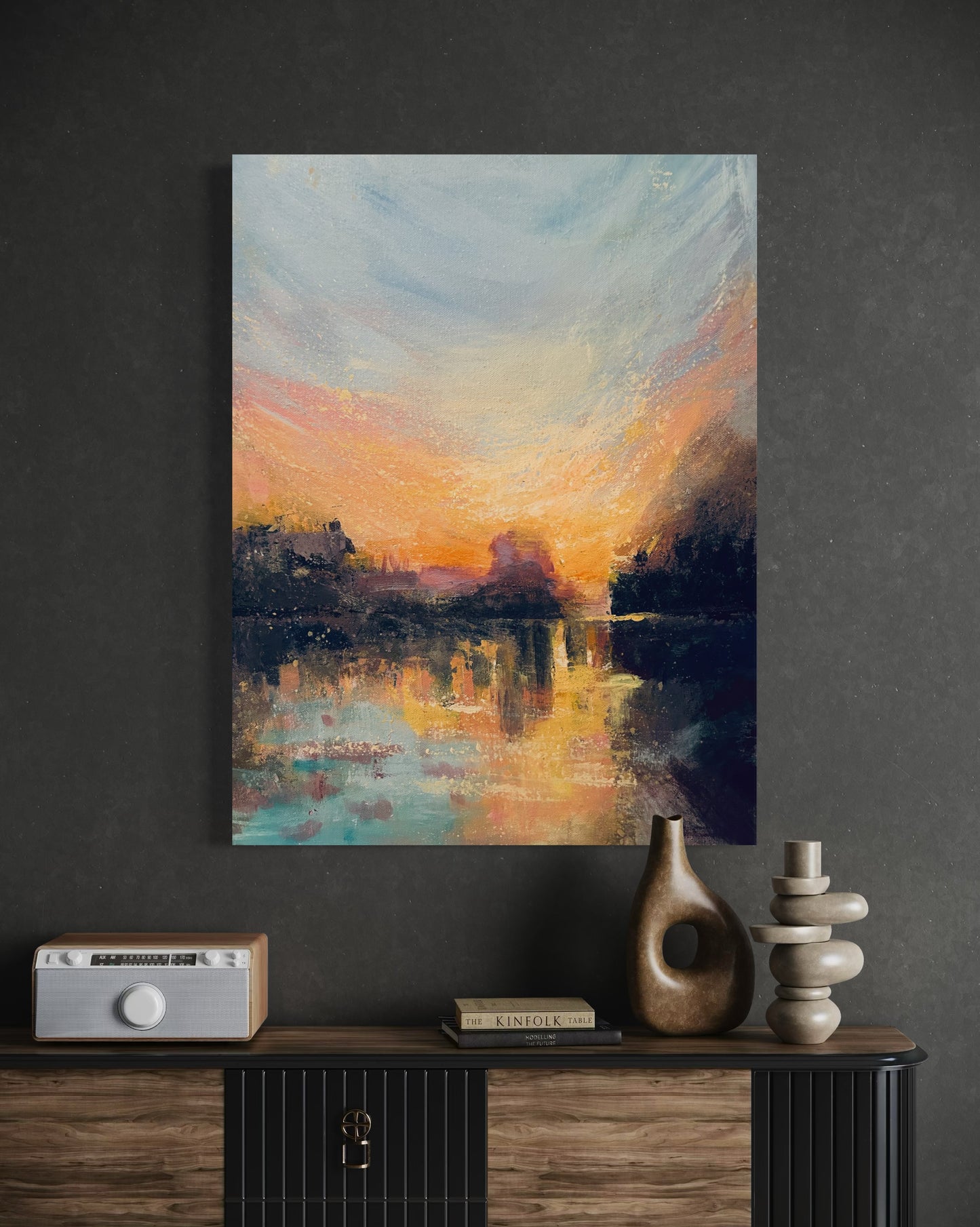 Sunrise at Hampton Court 2 - original painting - LJagz-studio