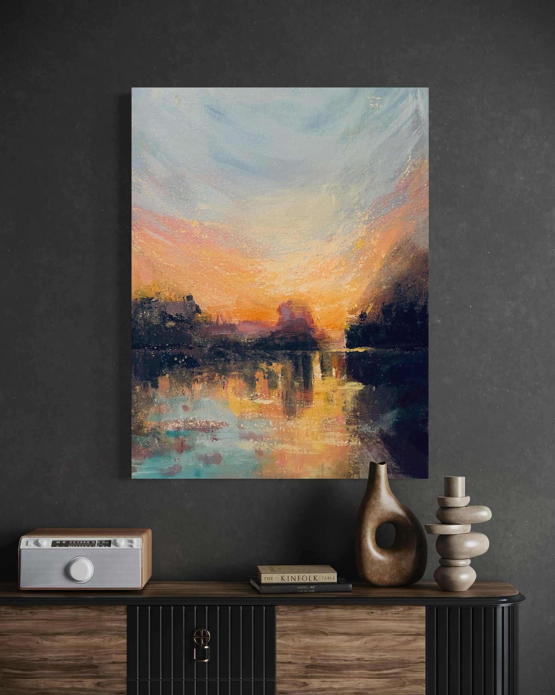 Sunrise at Hampton Court 2 - original painting - LJagz-studio