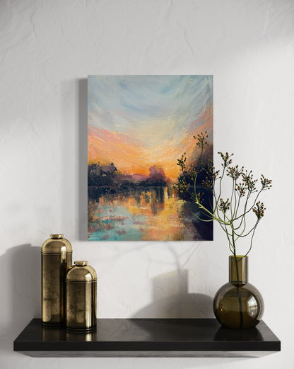 Sunrise at Hampton Court 2 - original painting - LJagz-studio