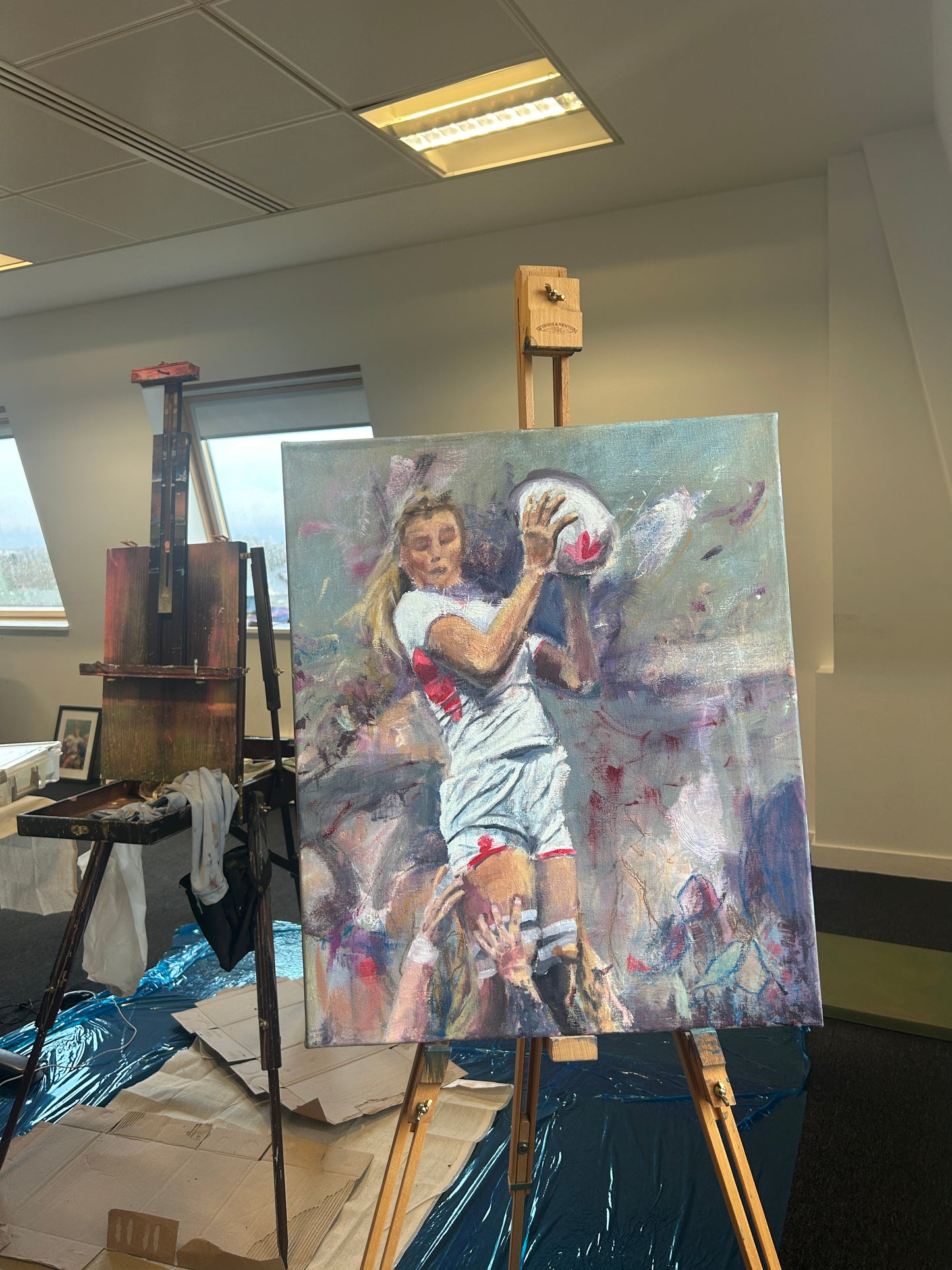 Zoe Aldcroft rugby art - LJagz-studio