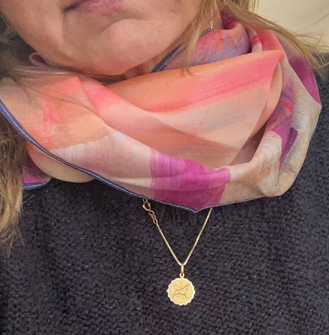 Love candy - silk scarf - perfect Mother's Day gift - LJagz-studio