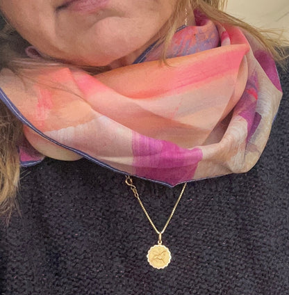 Love candy - silk scarf - perfect Mother's Day gift - LJagz-studio