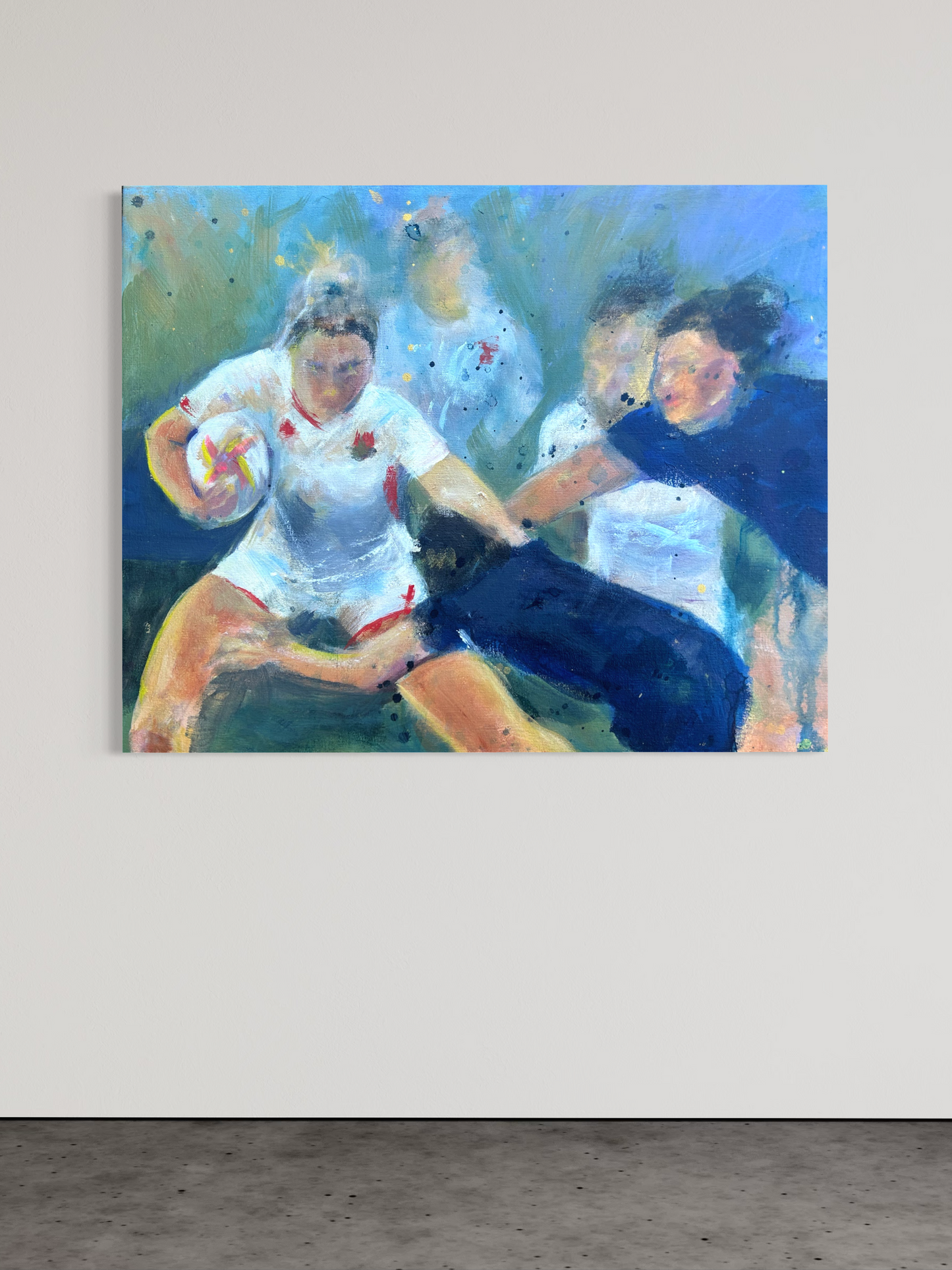 Megan and Illona  - Women's Rugby inspired art - LJagz-studio