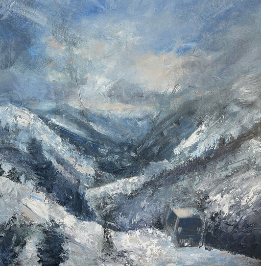 Chamonix Valley - oil painting - LJagz-studio